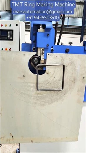 High Speed TMT Ring Making Machine, Automatic TMT Ring Making Machine #tmtring #tmt #wirebending