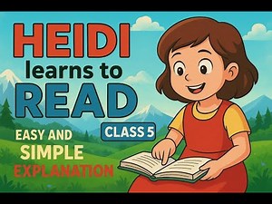 Heidi Learns to Read | Class 5 English Lesson | Easy & Simple Explanation with Full Story