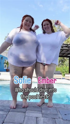 Who should dive into the pool first?