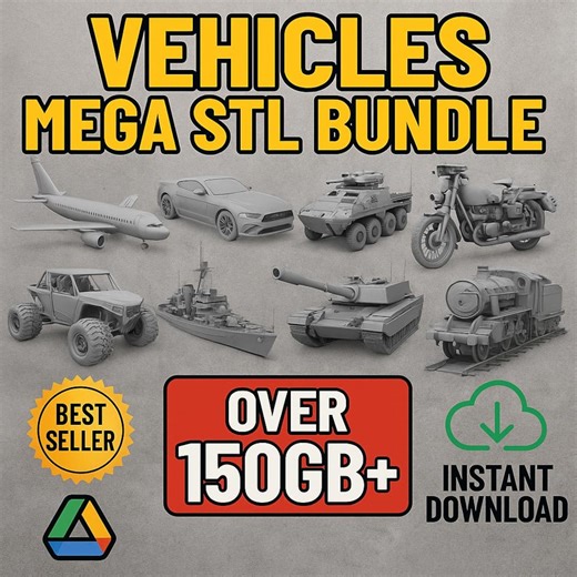Vehicles Mega STL Bundle • 3D Print Models (instant Download) - Etsy Australia