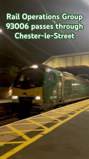 Rail Operations Group 93006 passes through Chester-le-Street. #train #class93 #fast #ecml #stadler