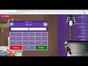 Playing ttrs with Numlock,line typing and iPad [ttrockstars]