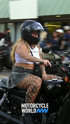 Harley Davidson Motorcycle Riding On Main Street | Daytona Bike Rally | Motorcycle World