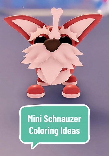 Replying to @💛 candy 💛 hope these help! Mini Schnauzer coloring ideas ♥️ Some are cute & some are a little chaotic but I love it here! Can we all ask ADM to add some more colors? 🤭 #robloxadoptme #roblox #adoptmeroblox #adoptmefyp #adoptme