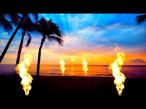 432 Hz Lounge Music ❤️Sunset on the Beach Fire and Lounge Music with the Healing Frequency 432 Hz❤️