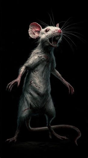 Rat horror version #creepy #horror #scary #rat #mouse #animals #youtubeshorts #shorts