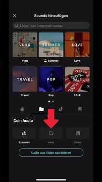 CapCut: Add your own music