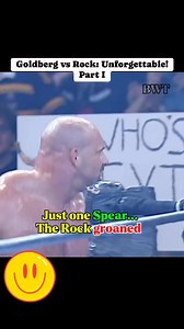 Goldberg vs Rock: Unforgettable! Part I. #fypシ゚ #Wrestling #viralvideoシ | Best of WWE Thrills