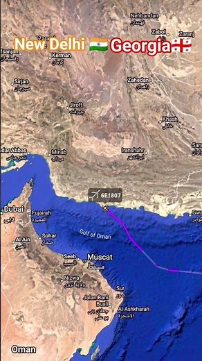 ✈️ New Delhi to Tbilisi (Georgia) Flight Tracker & Route Map | DEL → TBS Flight Path