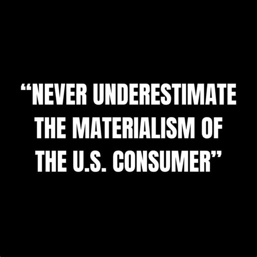 "Never underestimate the materialism of the U.S. consumer." – Mark Hackett, CFA, CFP®, CMT, Chief Market Strategist at Nationwide Financial Here's the thinking behind it: "The easiest way to tell… | Travillian Next
