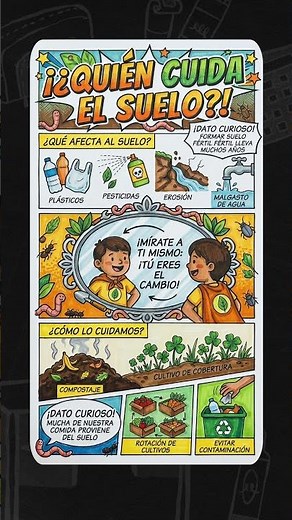 Afiches y Carteleras sobre la Conservación del Suelo | Cartel, Pancarta y Mural Escolar