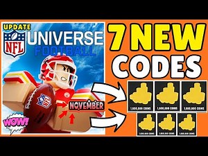 UPD✨CODES🎉NFL UNIVERSE FOOTBALL CODES NOVEMBER 2025 - ROBLOX ULTIMATE FOOTBALL CODE 2025