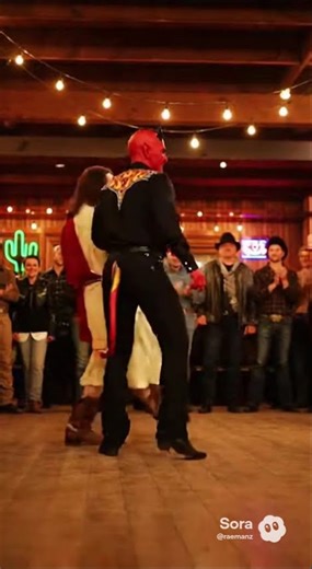 Jesus and the devil enjoying a good line dance. #jesus #devil #dancing #religion