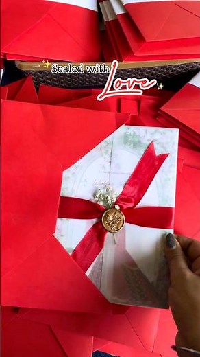 Handmade wedding invitation ♥️