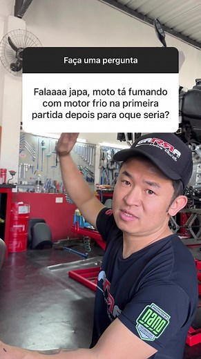 Moto fumando com motor frio, na primeira partida! #moto #motos #motorcycle #motordemoto #motorfumando #motofumando #oficina #mecanica #mecanicosdetodoelmundo❤️ #motovlog