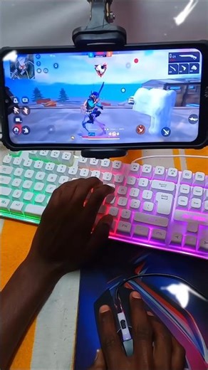 Pc❌mini mobile setup✅Free Fire Gaming Keyboard ⌨️🖱📱 Mix Pro Geek Gamer #freefire #mixpro #geekgamer