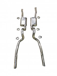 Shop MRT | 1979 - 1993 Mustang Fox Body | MRT ChamberFlow Cat Back | chambered mufflers | Performance Sport Touring exhaust