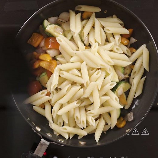 Roasted Vegetable Pasta In Creamy White Sauce - Pasta recipes by Archana's Kitchen