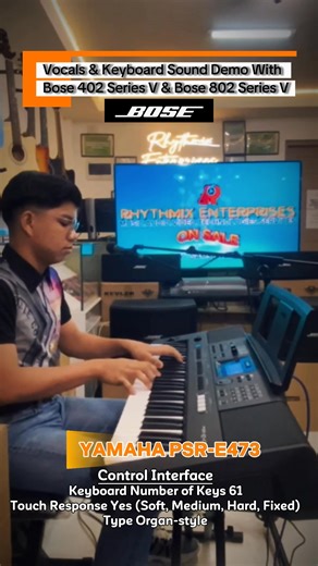 No POST PROCESSING EDIT FOR AUDIO Real sound, real performance. Hear how the Bose 402 & 802 Series V cut through vocals and keys — powered by the Bose P2600A and tuned with the CSP-428. Clean capture from the Behringer C-3, versatile keys from the Yamaha PSR-E473, and connected to a Kevler 8ch audio mixer with bluetooth. Want this rig for your next gig or studio? DM us now! “Affordable to premium products but always with premium service dito yan sa Rhythmix Enterprises. Come check us out: 🏠 Sto