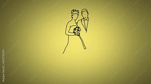 married Couple Sketch and 2d animated