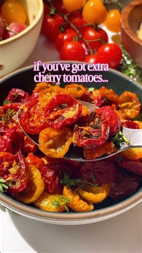 SLOW ROASTED CHERRY TOMATOES | perfect for your summer garden harvest