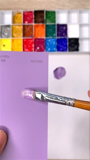 Gray Purple Color Match Challenge #shorts #colormixing #colormatch #purple #white #violet