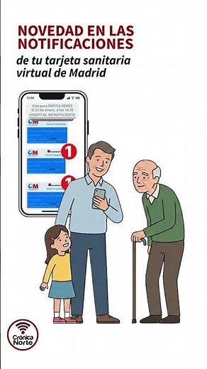 Notificaciones tarjeta virtual Sanitaria Vídeo para móviles