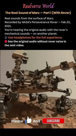The Real Sound of Mars | Part 1 (With Rover Sounds) | NASA Perseverance Audio 🎧 #space #universe