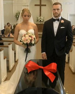 2.5M views · 4.5K reactions | A REAL COFFIN WITH A GIANT BOW SHOWED...