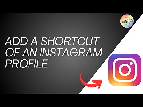 How To Add A Shortcut Of An Instagram Profile To The Home Screen!Android 2024