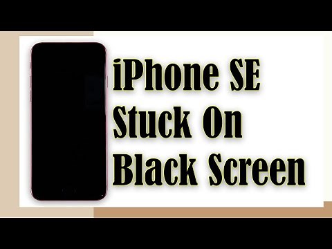 iPhone SE 2020 Got Stuck On Black Screen Of Death