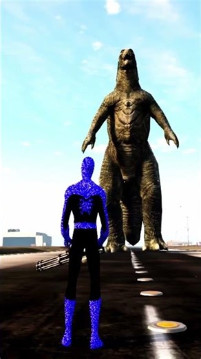 GODZILLA vs SPIDERMAN 💥 | Epic Battle | GTA V #Shorts