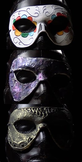 Hoping to help others get into Leathercraft. Free masquerade pattern out now on my site. #masks #art