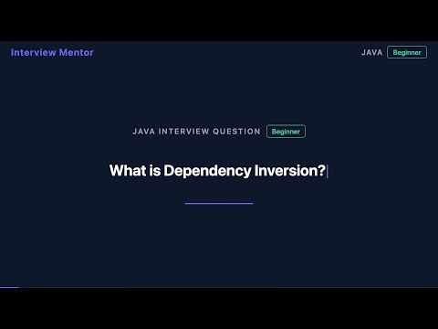 What is Dependency Inversion? (SOLID Principles Explained)