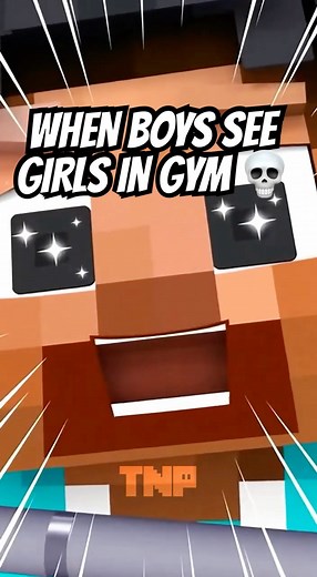 When BOYS See Girls in gym ☠️ MAIZEN Minecraft Animation #shorts