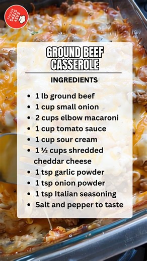 85K views · 777 reactions | Ground Beef Casserole  Ingredients 1...