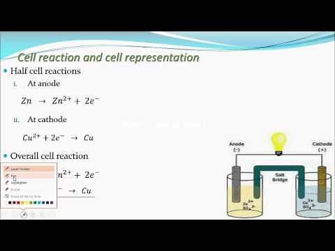 Half cell reaction, Overall reaction (Electrochemistry part 10 for CBSE class 12 JEE IIT)