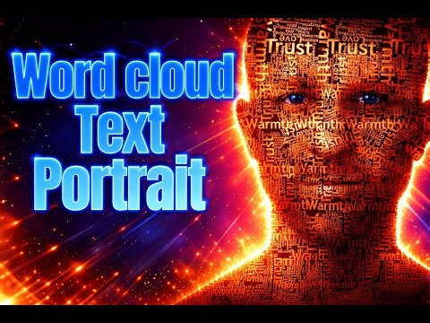 Canva Crowd Cloud Text Portrait Tutorial | Simple & Stunning Design