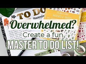 Creating a Cute Master To Do List with Categories to Get Things Done! Planything + Happy Planner