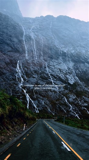 Welcome to Milford Sound 🇳🇿⛈️.. Milford Sound is one of the most magical places in New Zealand — and honestly, in the world — because it feels so raw and untouched. When it rains, waterfalls show up everywhere, clouds hug the mountains, and everything feels calm, moody, and unreal. It’s the kind of place that makes you slow down and just feel how powerful nature is. #milfordsound #newzealand #southislandnz | Naty Explora