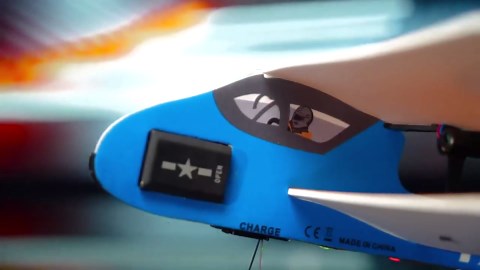 jaming Mini RC Plane, 2.4GHZ Remote Control Airplane with Gyro LED Light，2CH RTF Easy to Fly RC Glider Aircraft Toy for Beginners Kids Boys Girls Adults (815A)