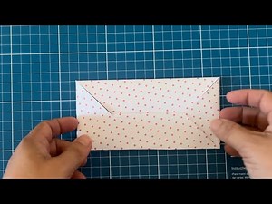 Como Fazer um Envelope de Papel SEM Cola (Dobradura Fácil e Lindo!) ✉️✨