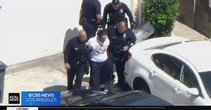 LAPD pursuit suspect apprehended after an approximately 2 hour chase