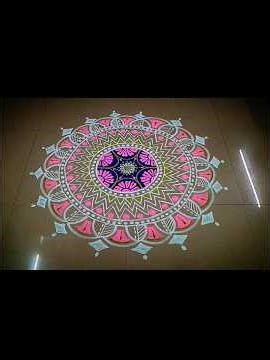margazhi colour kolam @sulosart #margazhi #margazhikolam