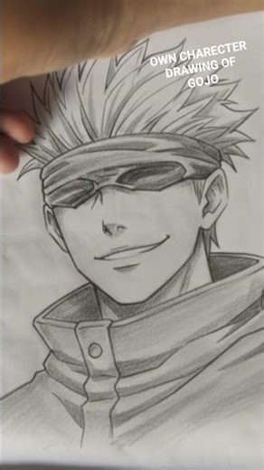 OWN CHARECTER DRAWING OF GOJO #gojo Drawing #sayeed_drawing_master