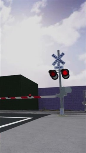 Small Freight Train at a Train Crossing in Roblox 🚂