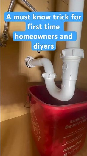 Simple how to assemble a trap under sink