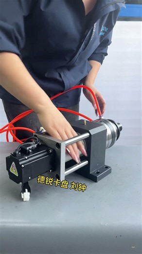 Mini air collet chuck spindle holder for small table lathe. Pneumatic chuck. Hydraulic chuck.