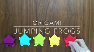 Origami frogs are easy to make and they really jump! Click through for step by step instructions: https://www.itsalwaysautumn.com/origami-jumping-frogs-easy-folding-instructions.html | It's Always Autumn