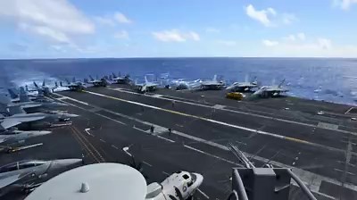 332K views · 6.6K shares | Experience life on and above USS John C. Stennis (CVN 74)'s flight deck earlier this month near Guam. Stennis is operating as part of the #GreatGreenFleet on a regularly scheduled Western Pacific deployment. | U.S. Navy | Facebook
